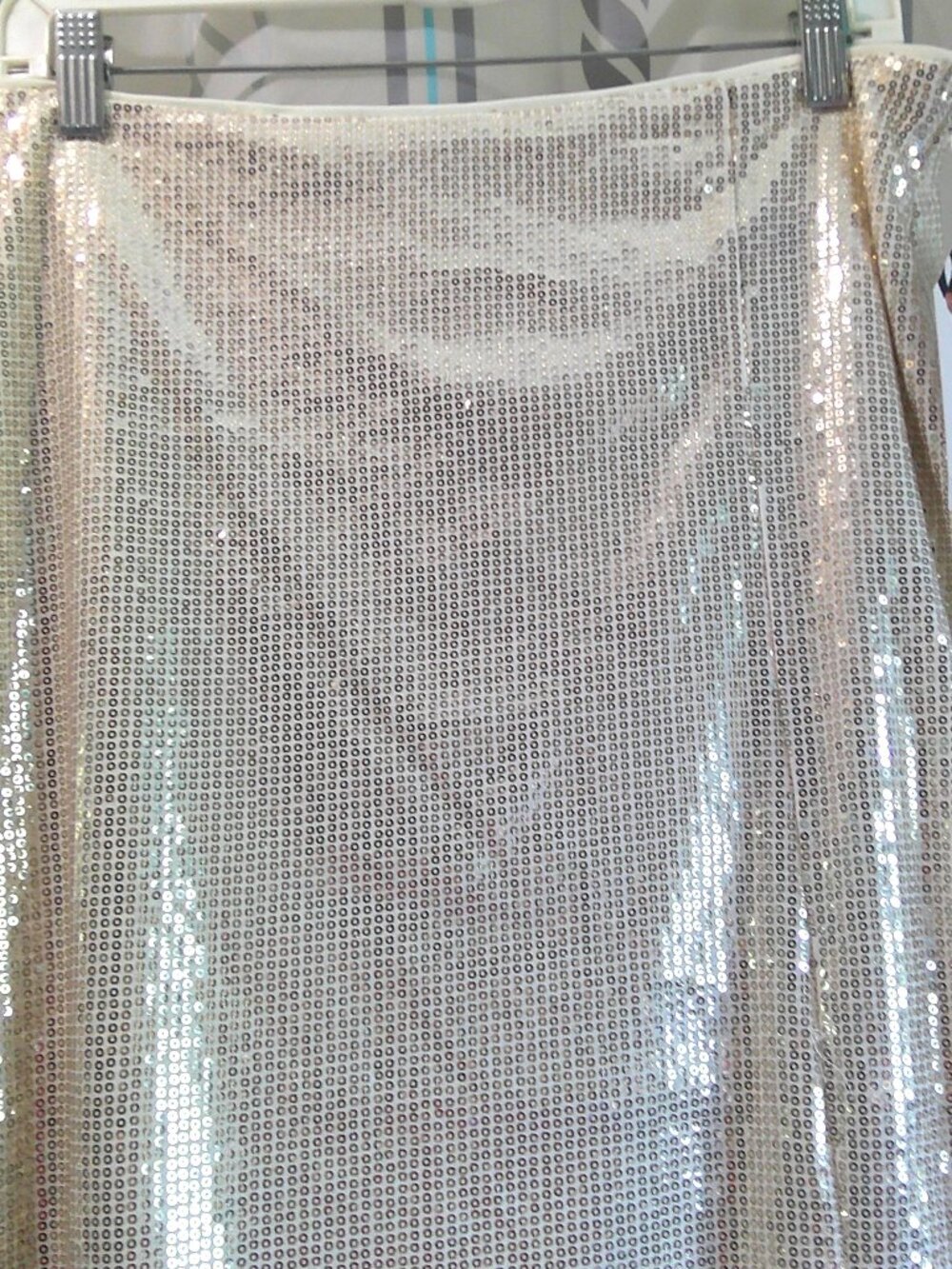 NWT "Time and Tru" Women's Sequin Skirt with Side Slit Special Occasion Sz L